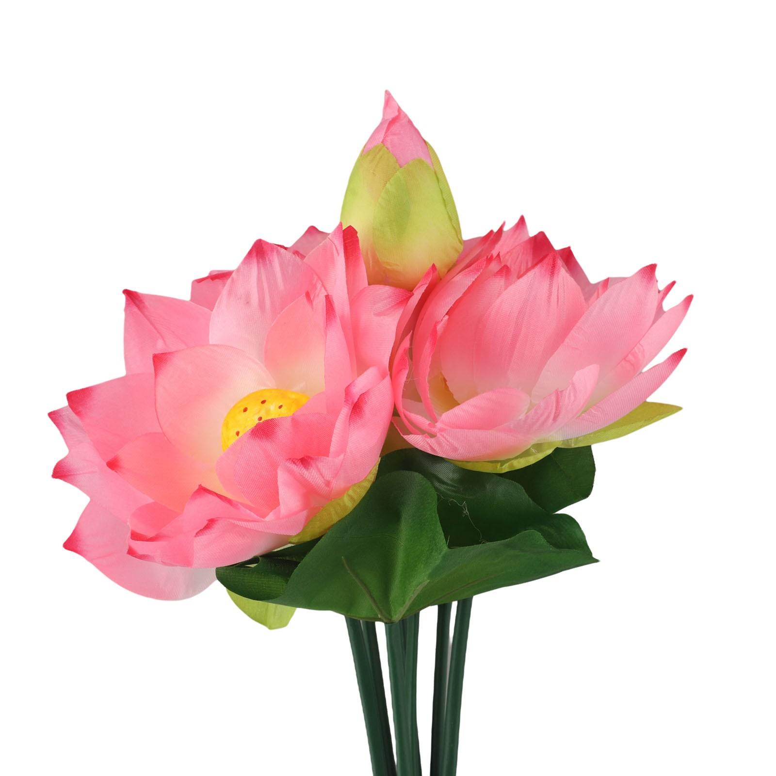 Искусственный цветок для свадьбы Лотос Вечеринка Шелковая кувшинка розовый