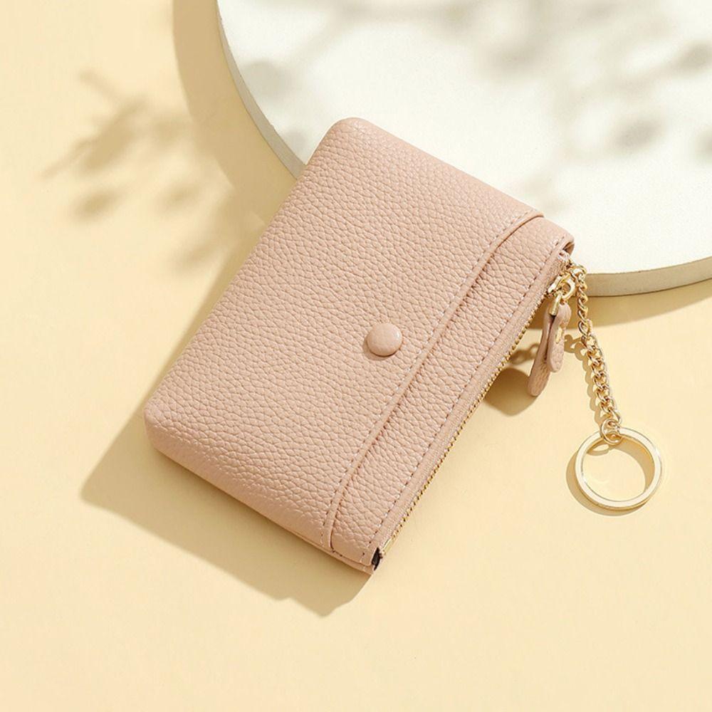 Pure Color Mini Coin Purse Card Holder Short Wallet Card Pocket Change Bag  Gift