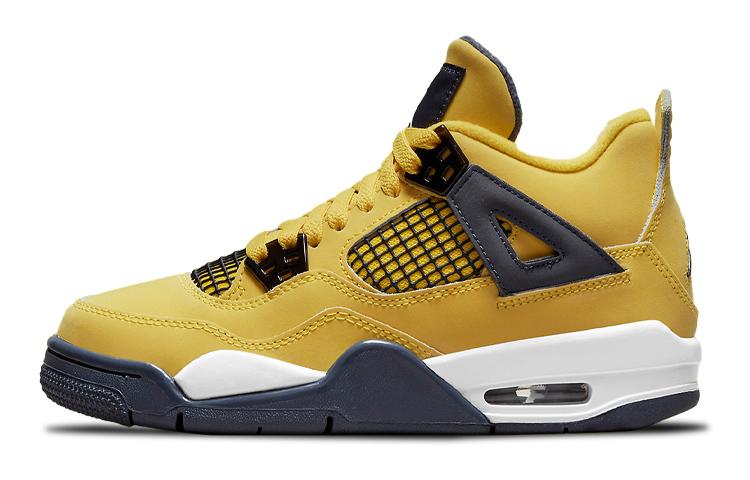 Jordan Kids Air Jordan 4 Retro  Lightning 2021  Sneakers 408452-700 36