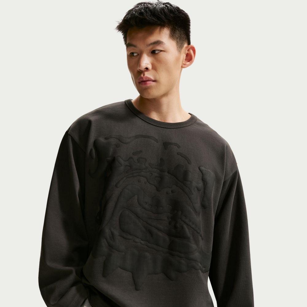 Мужская толстовка Nike M Nl Midweight Gfx Crew If2234 060anthra Black S