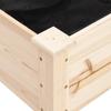 Vidaxl Flower Stand with Liner, 71X37X76 Cm, Solid Fir Wood