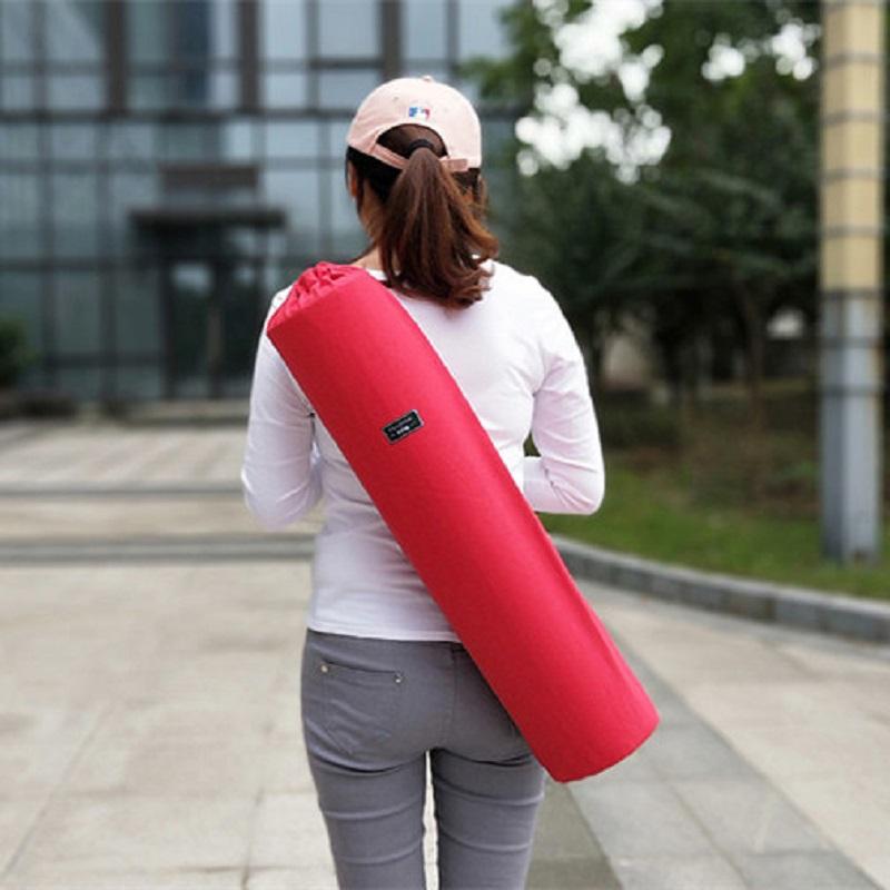 Canvas Yoga Mat Bag for Yoga Mat Carry Bag Gym Mat Backpack Lengthen Yoga Bags Multifunction Storage Bag for Fitness Mat