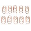300pcs Electroplated Finish Rose Gold Paper Clips Anti Slip Design Decorative Paperclips  DIY Crafts