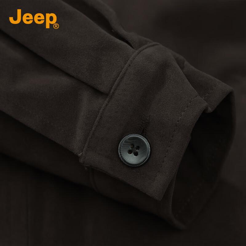 Jeep Men's Vintage Faux Suede Bomber Jacket
