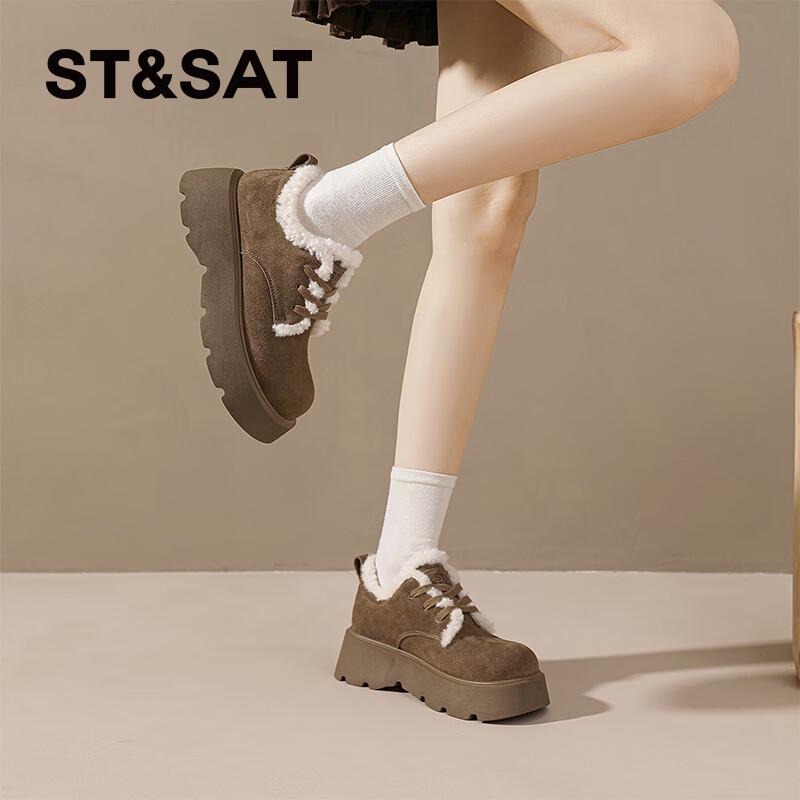 Women's Retro Thick-Soled Faux Fur Lined Birken-Style Winter Shoes