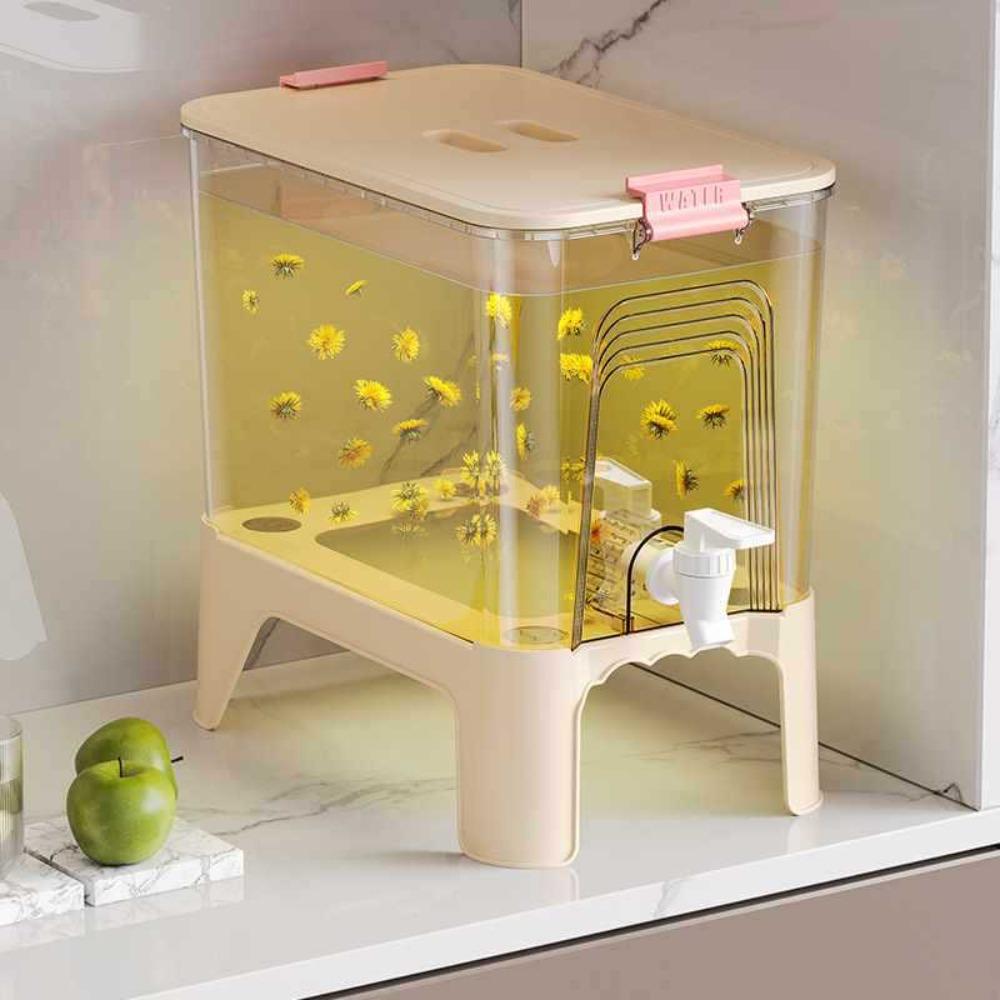 Plastic 6.5L Cold Drink Dispenser Large Capacity Beverage Dispenser Fridge Cold Kettle  Lemonade