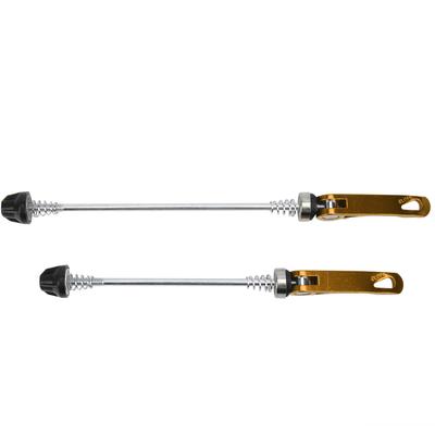 2 buc Bicicletă Rutieră Munte Axuri cu Eliberare Rapidă Bicicletă Ax Spate Față Accesoriu Auriu