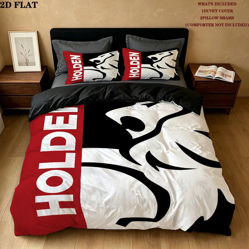 Holden Pattern Bedding Quilt Set Quilt Cover Pillowcase Home Birthday Gift(1 * duvet cover + 2 * pillowcase, without core)