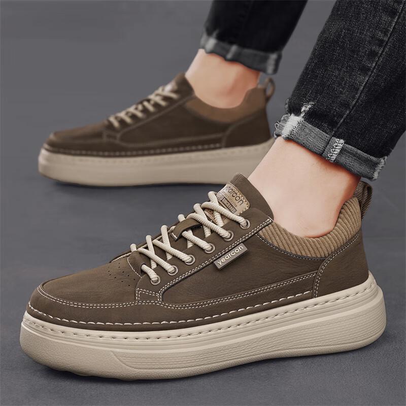 

YR EeLko Men s 2025 Autumn/Winter Platform Casual Sneakers 43