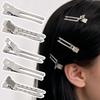 10/30pcs Double Prong No Crease Hair Clips Korean No Crease Design Fluffy Partitioning Bangs Fixer Styling Tool Unisex