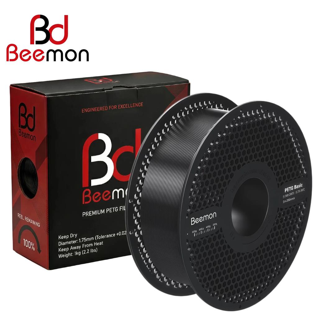 BEEMON Printer Filament 1.75mm, 1kg (2.2lbs), Easy to Print, No Warping, for Beginners & Experienced 3D Printing Enthusiasts