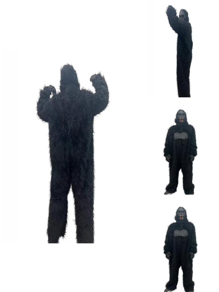 King Kong Chimpanzee Animal Costume For Halloween Stage Show Unisex Theater Outfit