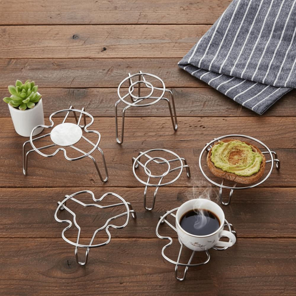 Reusable Mini Steam Rack Raised Leg Structure Steaming Rack Durable Small Pot Rack Rice Cooker Use