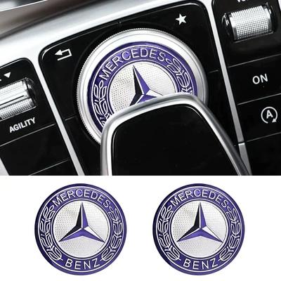 52mm Dekorativní nálepka na středovou konzoli auta pro multimédia pro Mercedes Benz W212 W213 W205 AMG W177 V177 W247 W176 GLA GLC X253 W166