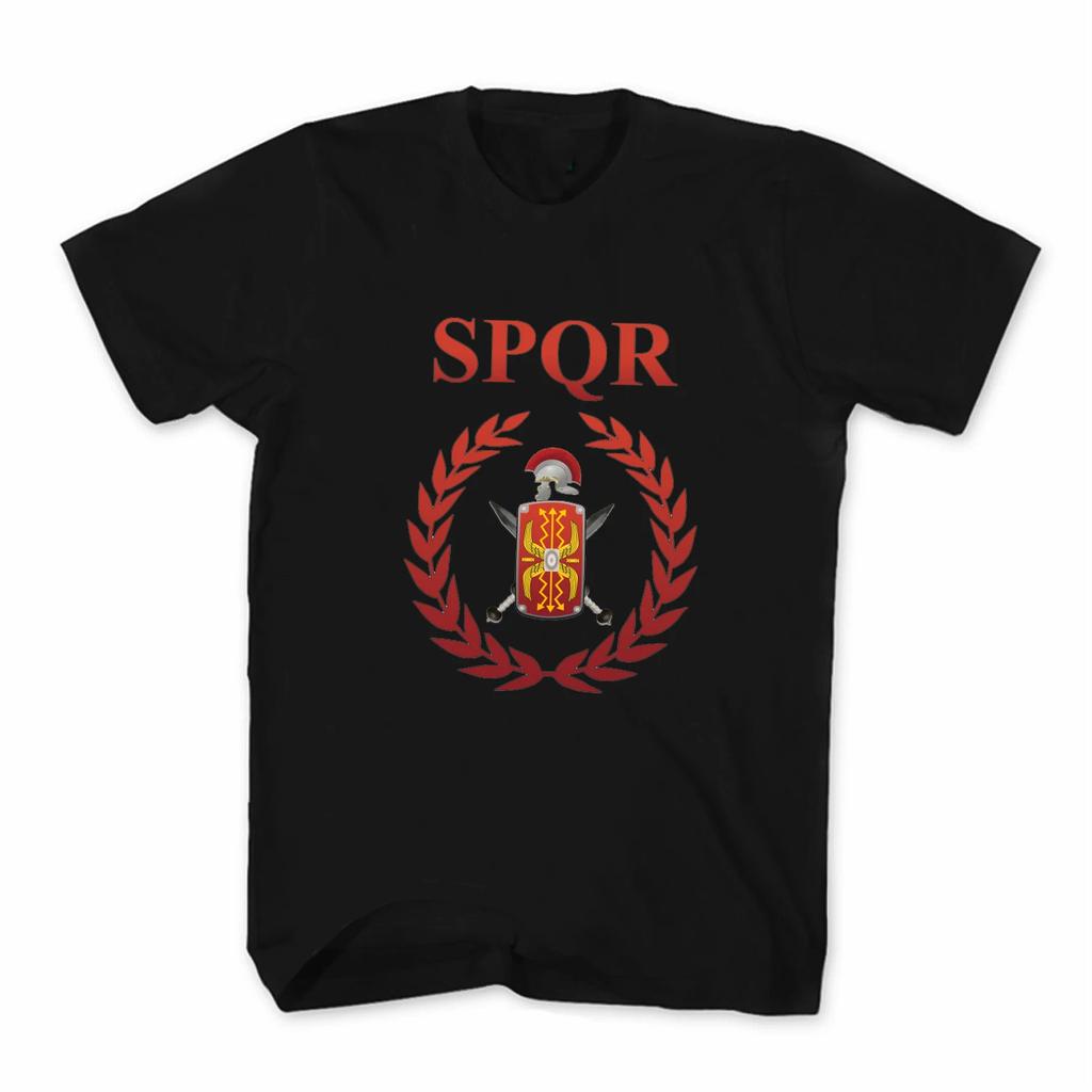 SPQR Armamenti Legionario Romano Spqr Legione Romana T-Shirt Estiva Cotone Manica Corta Girocollo Uomo T-Shirt Nuova S3XL