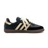 Adidas Originals SAMBA OG Slip Resistant Slip Resistant Low Top Skateboard Shoes Unisex Black Yellow B75807(Team191-)