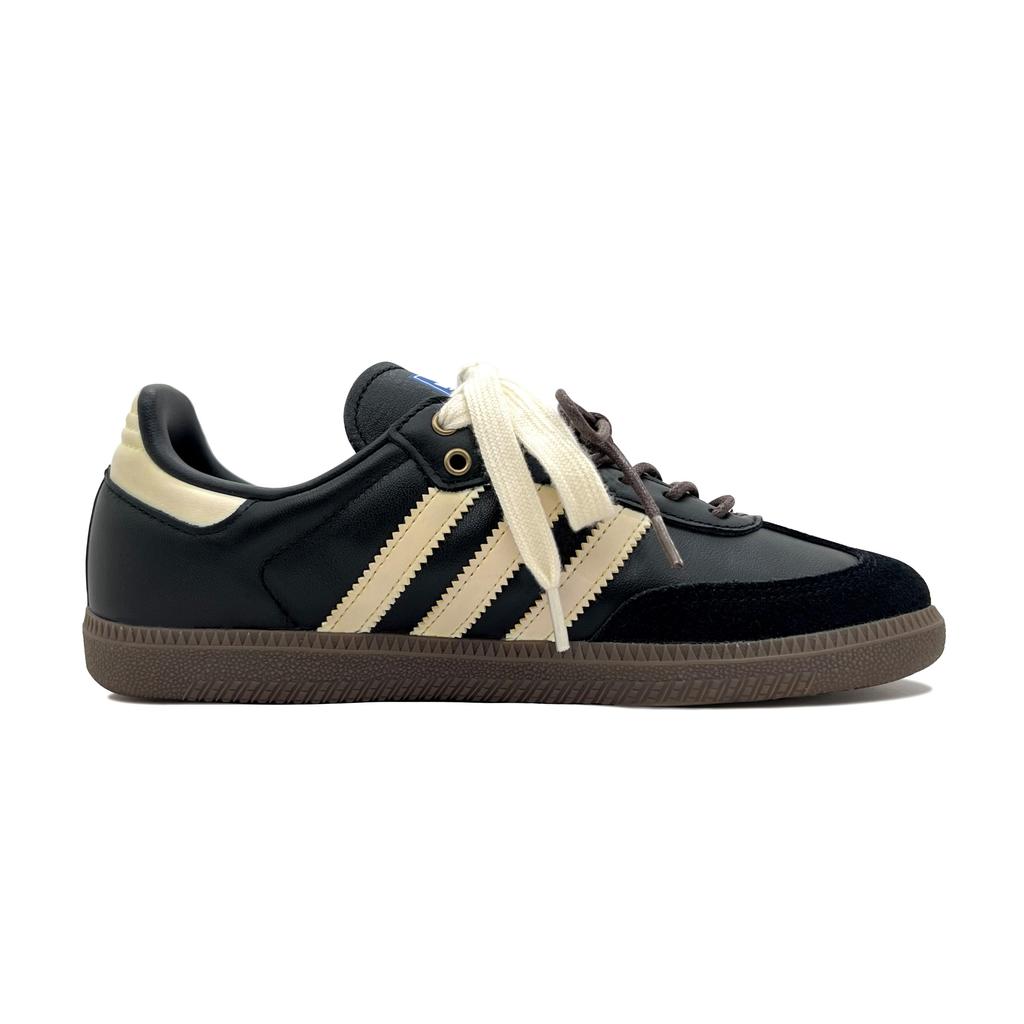 Adidas Originals SAMBA OG Slip Resistant Slip Resistant Low Top Skateboard Shoes Unisex Black Yellow B75807(Team191-)