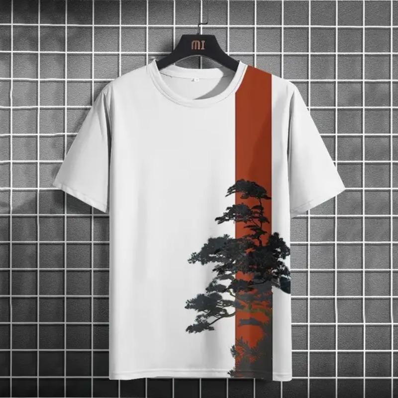 Summer Fashion T-Shirts dragon 3D Print Street Men's Large Size Daily T-Shirt with Round Neckline and Short Sleeves T-Shirts Tops