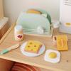 Wooden Simulation Kitchen Toy Set Pretend To Cook Play House Early Education Toy Bread Machine for Kids