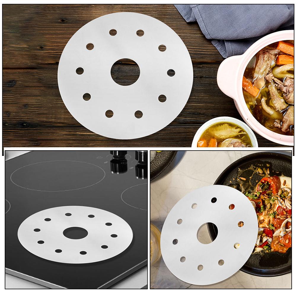 Milk Steamer Heat Conduction Plate Kitchen Utensil Cookware Thermal Guide Burner Household Induction Adapter Silver Cooktop
