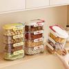 Stackable Spice Storage Box Snap-on Lid Large Capacity Sealed Storage Container Moisture Proof Plastic Spice Dispenser