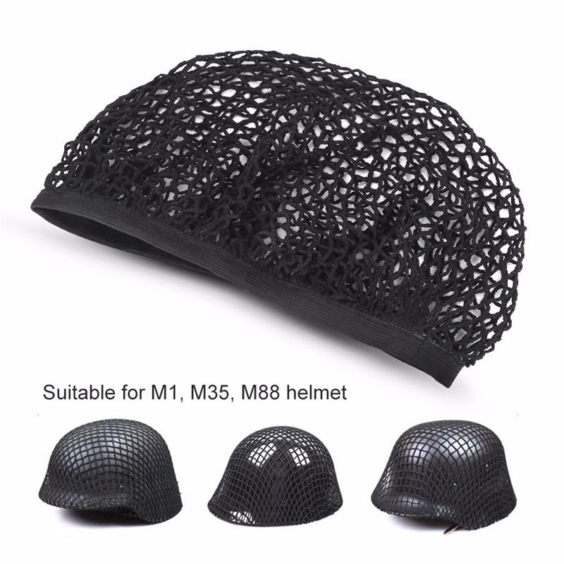 

Camouflage Net Nylon Helmet Hunting Blind Net Helmet Covered Outdoor Hunting Cap Camouflage Net чорний