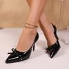 *Fashion Hot Selling Elegant Banquet High Heels Spring and Autumn New Pointed Bow Comfortable Casual Single Shoes for Women's