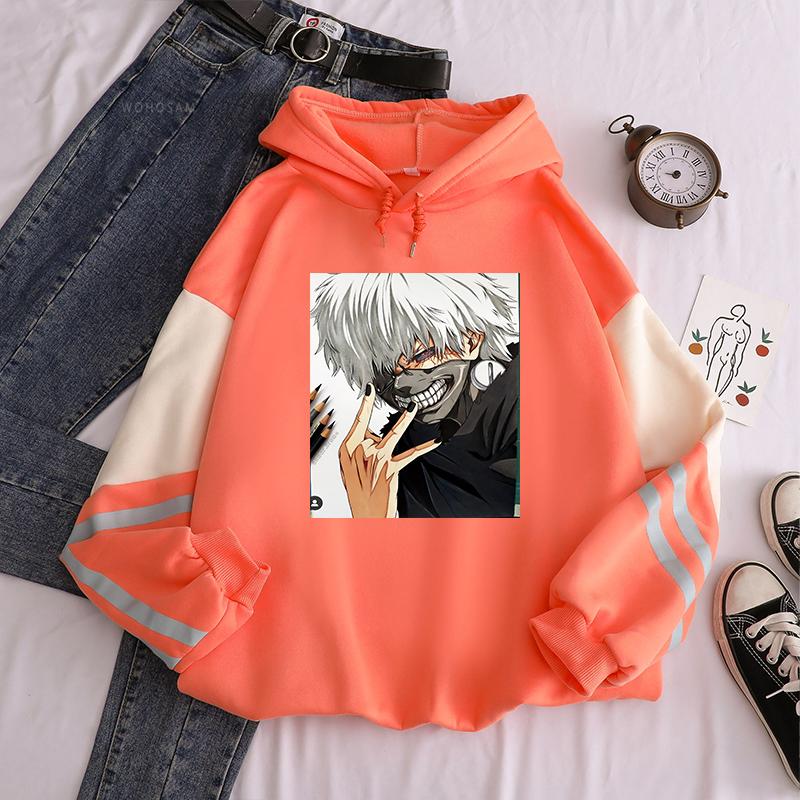 

Аниме Токийский Гуль Канеки Кен крутые толстовки с капюшоном в стиле манга зимние уличные толстовки с длинными рукавами и принтом для мужчин и женщин теплые удобные толстовки 4XL оранжевый