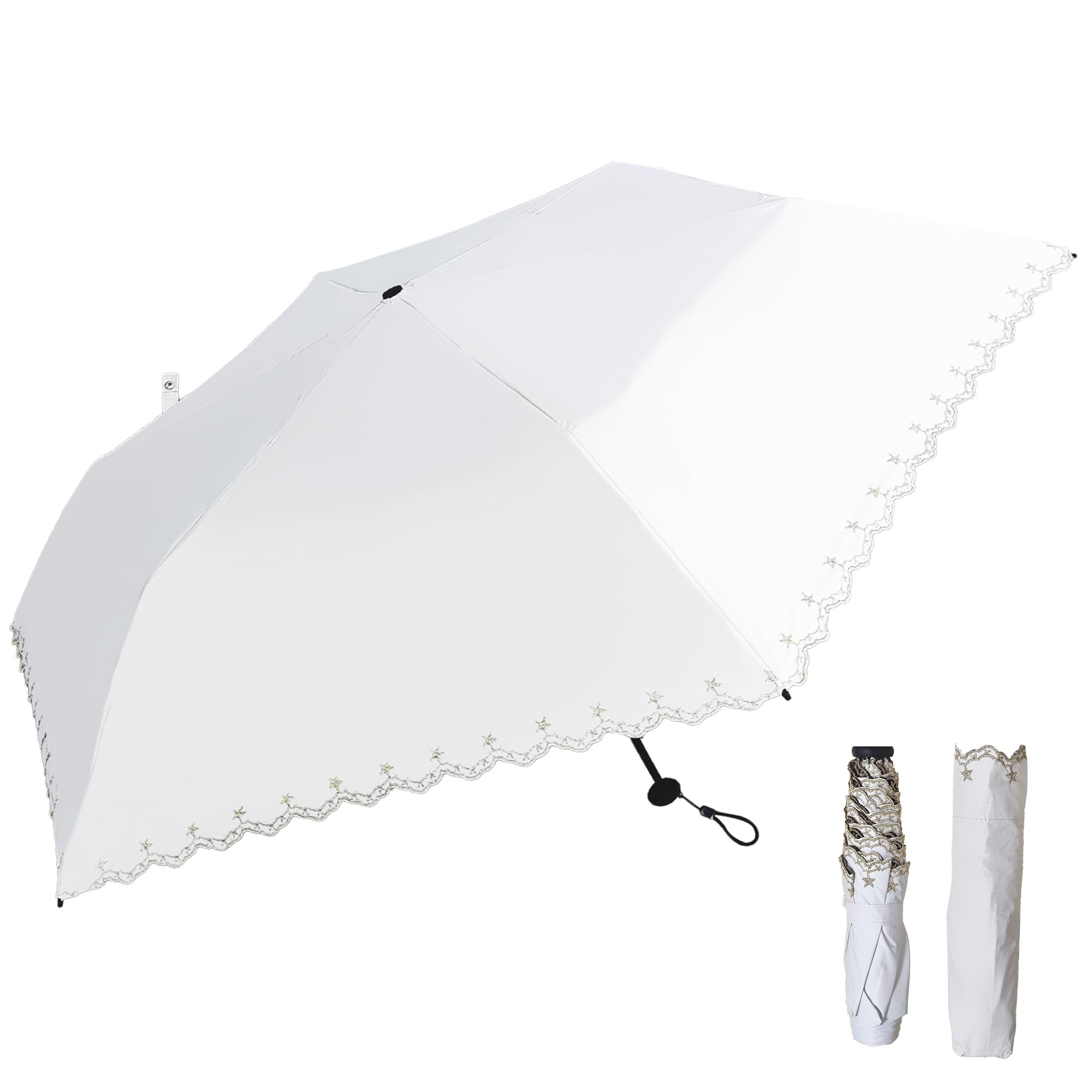 

FUMITAKE Складной Ультралегкий и Полная Защита от УФ-лучей Легкий Тепловой Складной УФ Ветрозащитный и Водостойкий Подходит для Солнца и Теплового Удара Солнечный Ожог Сезон Дождей Подарок