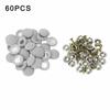 60Pcs/Set Car Roof Buckles Lining Repair Kit Snap Rivets Car Roof Repair Button Fixing Buckle With Screws For Truck/Car/Van