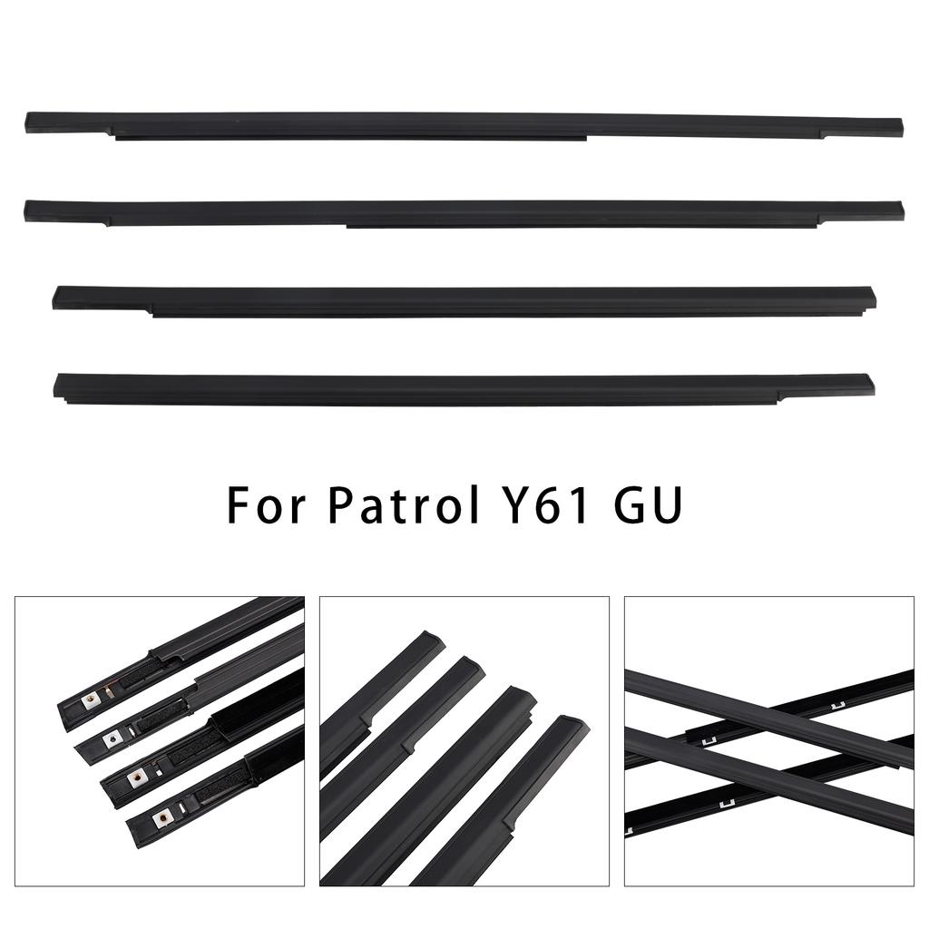 4 STÜCKE Türfenster Dichtungsleisten Formsatz Für Patrol Y61 GU