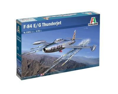 Italeri Maßstab American Thunderjet Plastikmodellbausatz IT1321 1/72 F-84G (Flugzeug)
