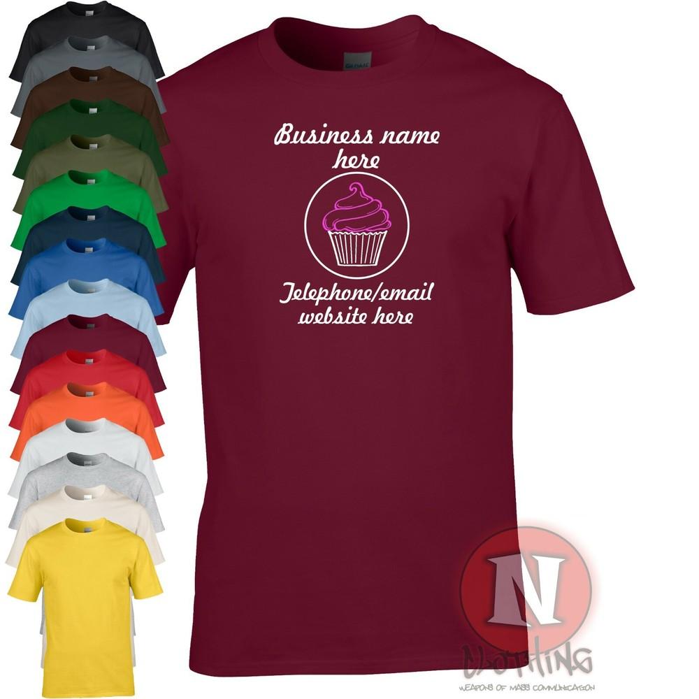 Bäckerei Firma T-Shirt Personalisieren Hochzeit Geburtstag Cup Cake Feiern