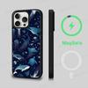 Ocean Whale Shark Swimming Phone Case Magnetic Case For IPhone 16 14 13 12 11 15 Pro Max Plus For Magsafe Wireless Charge Cover