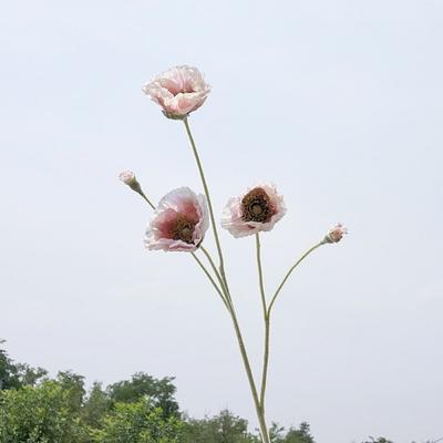 1Pcs Long Stem Artificial Flower Silk 5 Heads Fake Flower 65cm DIY Flower Arrangement
