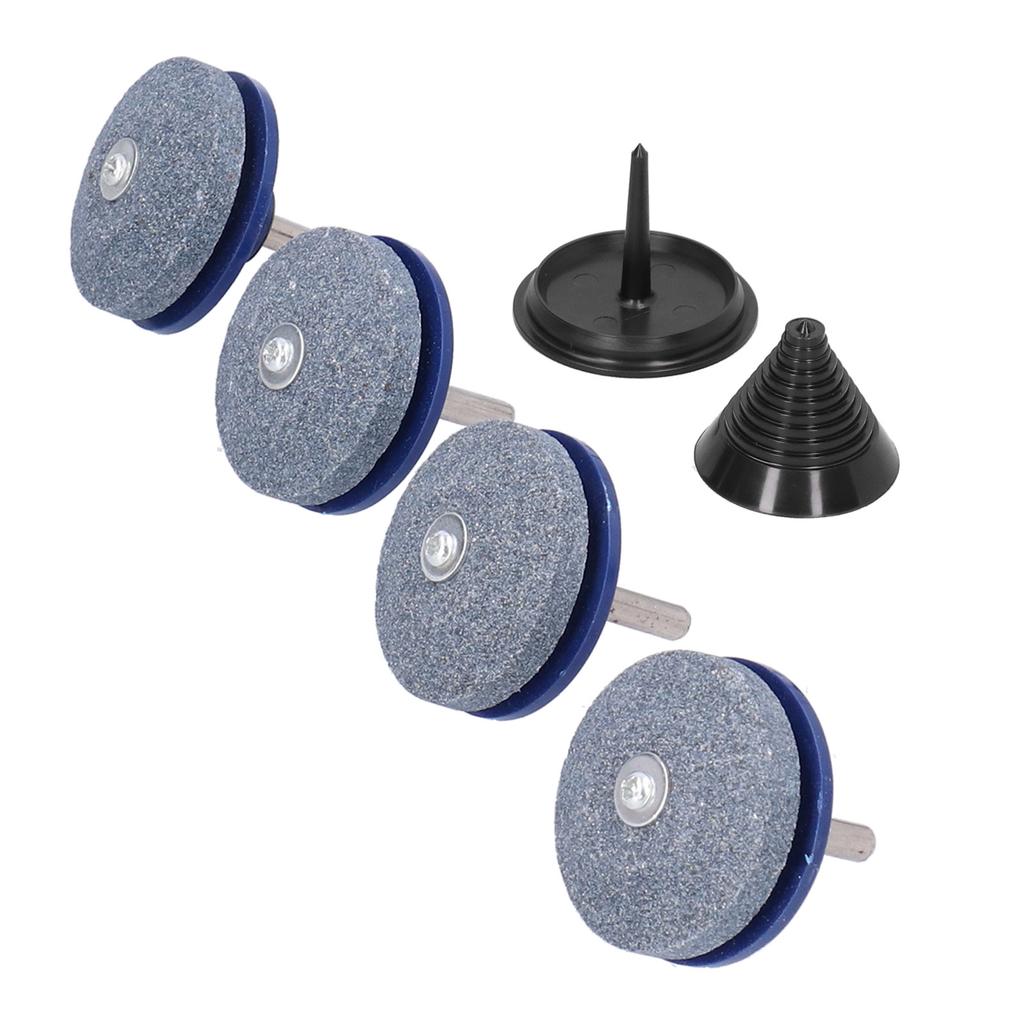 Rasenmähermesser Schärfer Bohraufsatz Set Auswuchtgerät Kraft Handgerät Gartenzubehör