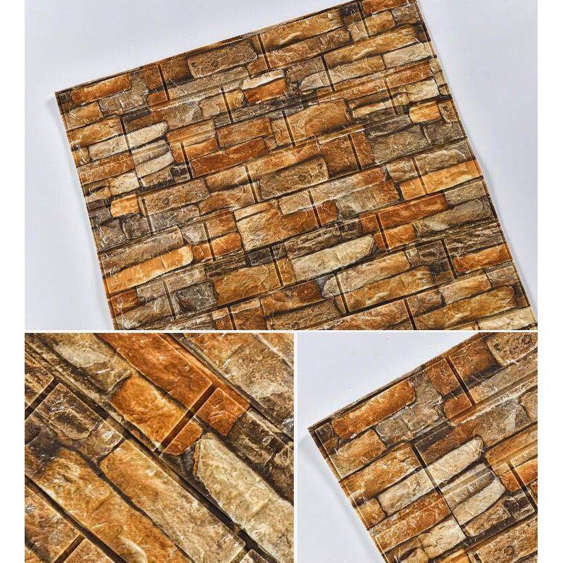 1Pcs 35x30cm Wallpaper Faux Brick Bedroom Home Decor Waterproof Self Adhesive DIY Wallpaper Living Room  Background Decoration