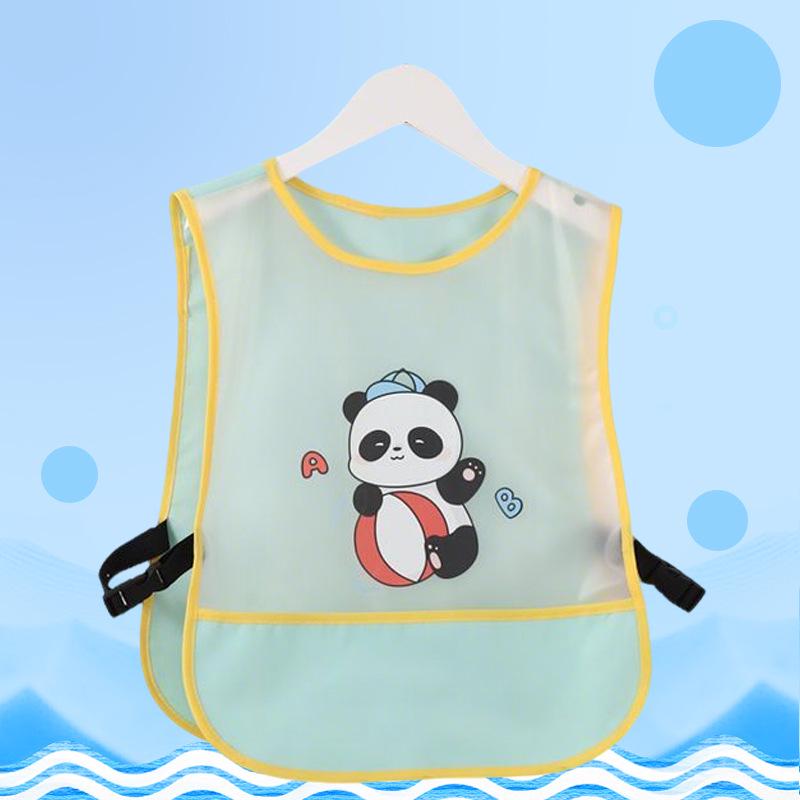 Breathable Mesh Baby Bib: Waterproof, Stain-Proof, Sleeveless Coverall for Infants and Toddlers.