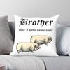 Brother May I Have Some Oats Square Pillowcase Polyester Linen Velvet Printed Zip Decorative Pillow Case Car Cushion Cover