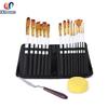 15-Piece Oil Painting Nylon Brush Set with Canvas Bag for Gouache & Watercolor