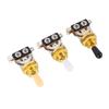 3pcs 3 Way Guitar Toggle Switches Short Straight Switch with Black White Cream Tips for Electric