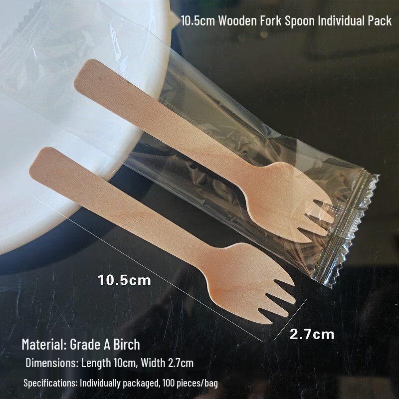 ZISIZ Disposable Paper Cutlery Set