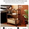 Pre-Owned Small Movable Snack Storage Trolley for Living Room or Restaurant