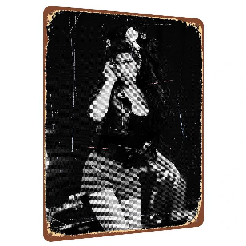 

Vintage Female Singer Stage Style Custom Metal Tin Sign Home Wall Decor Art Bedroom Bar Hanging 20x30cm（7.8x11.8inch）