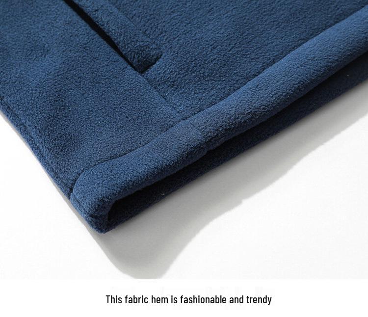 Męska kurtka zimowa plus size z podszewką z polaru – Pogrubiona, ciepła odzież wierzchnia