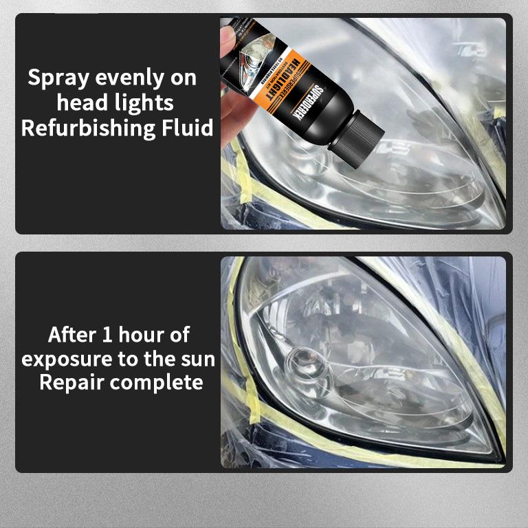 Headlight Polish Headlight Restoration Polish Kit Liquid Vaporizer Polymer Liquid Anti-scratch Scratch Clean Maintenance