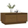 Coffee Table Honey Brown 80 X 50 X 35 Cm Solid Pine Wood