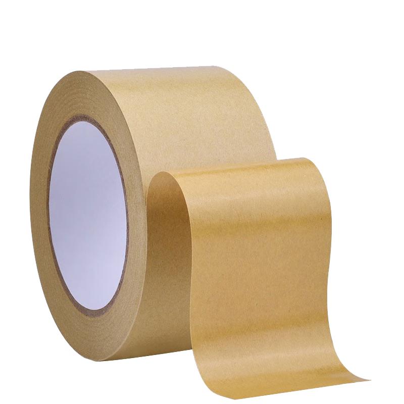 Bingyu BJyl-320 High-Tack Kraft Paper Tape 100mm W x 23m L (3 Rolls)