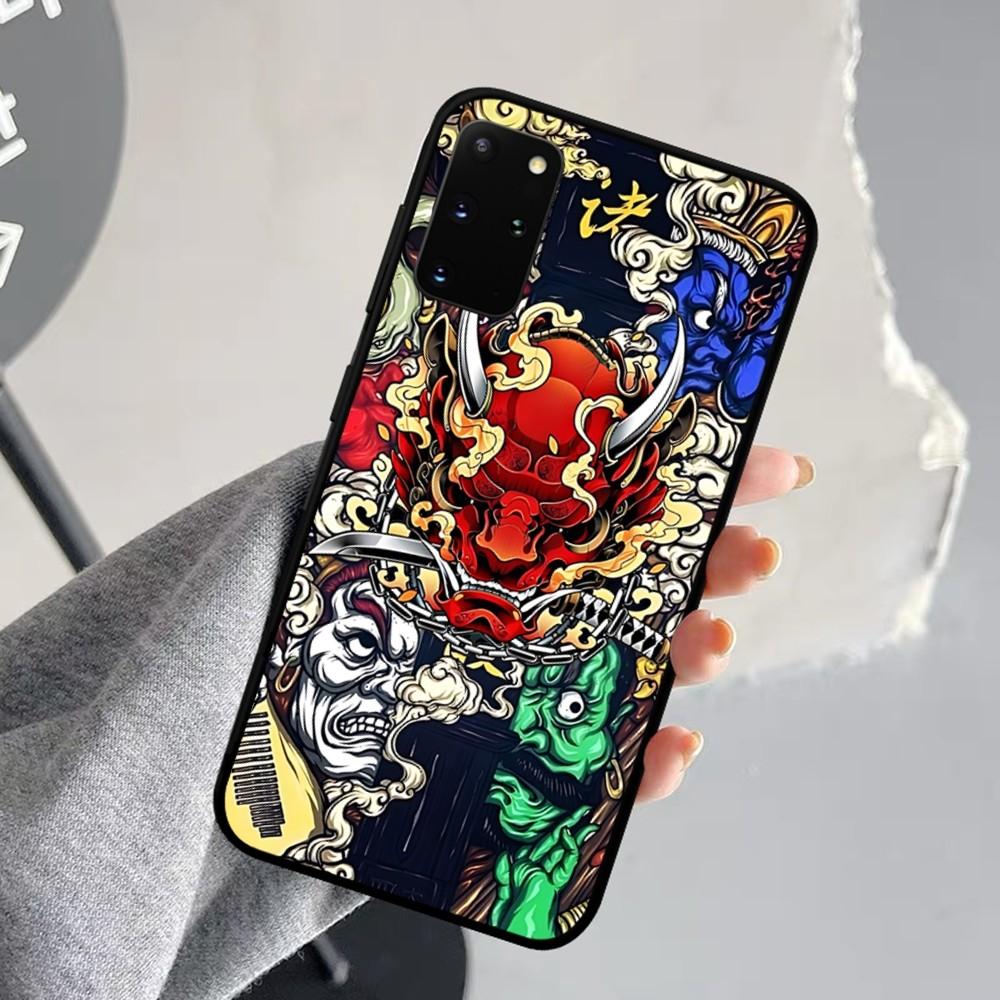 Samurai Oni Mask Phone Case For Samsung S 9 10 20 21 22 23 30 23 24 Plus Lite Ultra FE S10lite Fundas