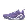 Li Ning DLO1 Ammortizzazione Antiscivolo Resistente all'Abrasione Grip Elastico Scarpe da Basket Basse da Uomo Viola Campanula ABPV009-8